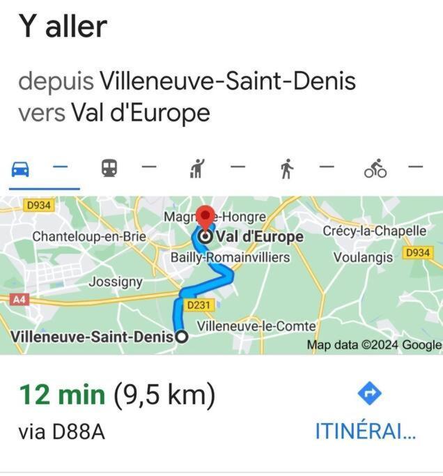 Charmant Appartement 2 Pieces Proche Disneyland Villeneuve-Saint-Denis Luaran gambar
